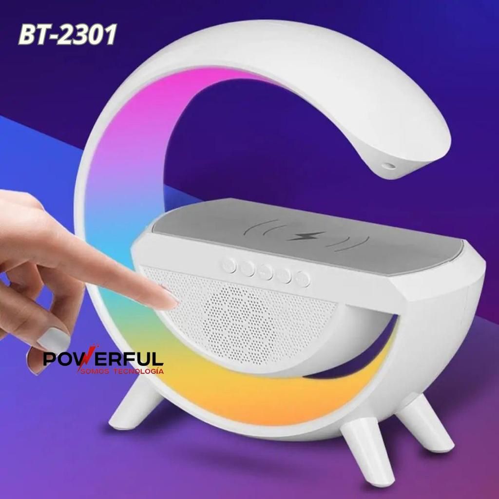 Lámpara G Escritorio, Altavoz Bluetooth, Carga Inalámbrica