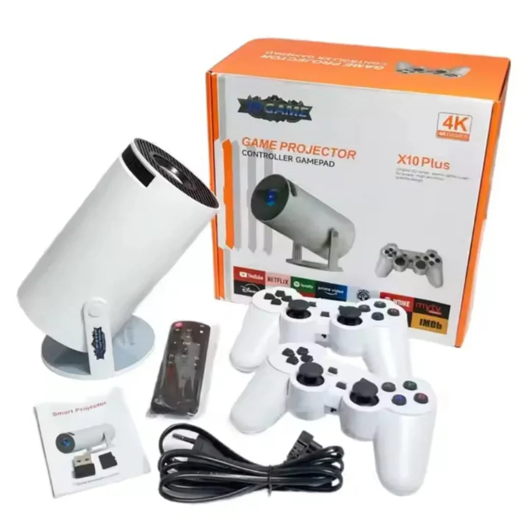 PROYECTOR 4K CON JUEGOS X10PLUS