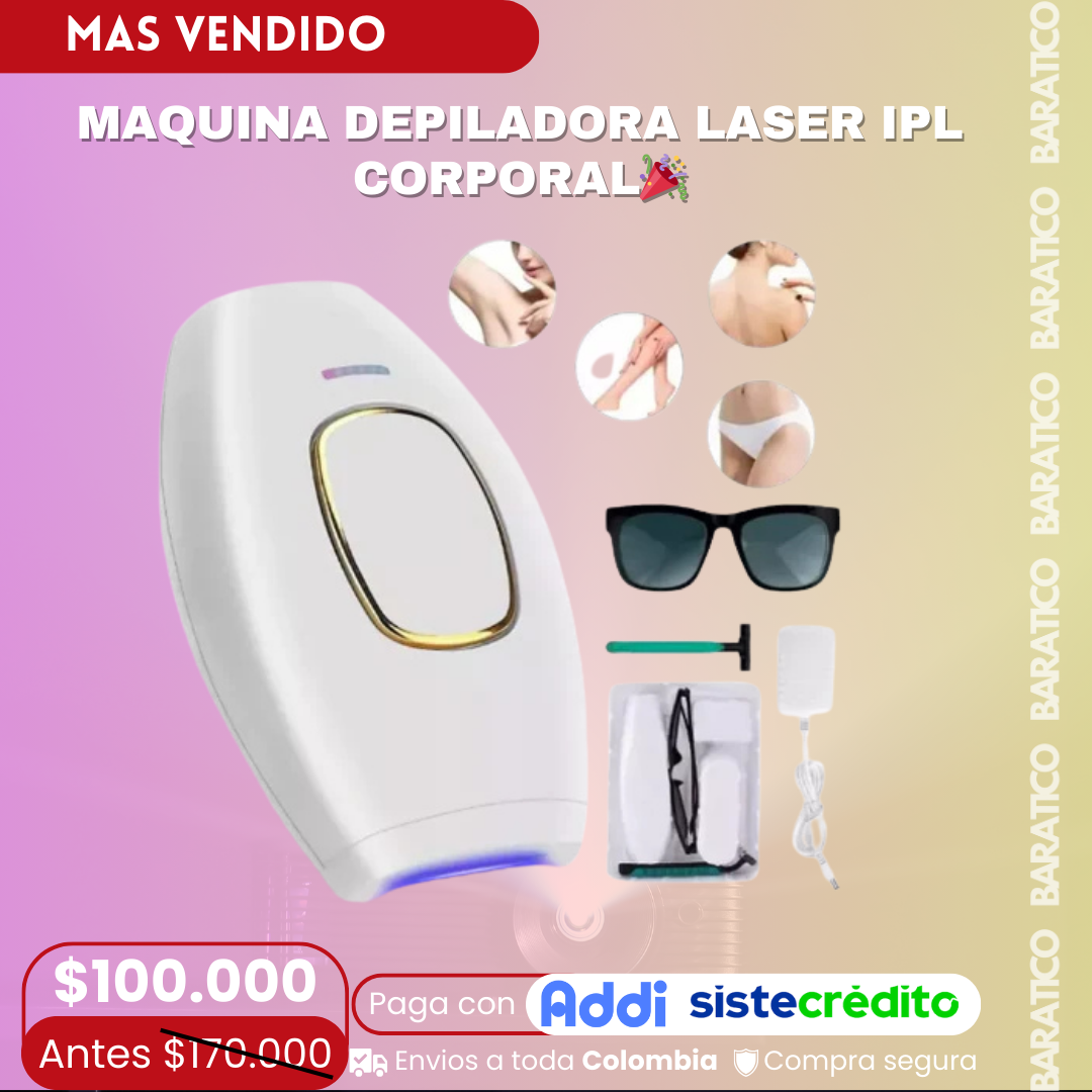 Maquina Depiladora Laser Ipl Corporal🎉