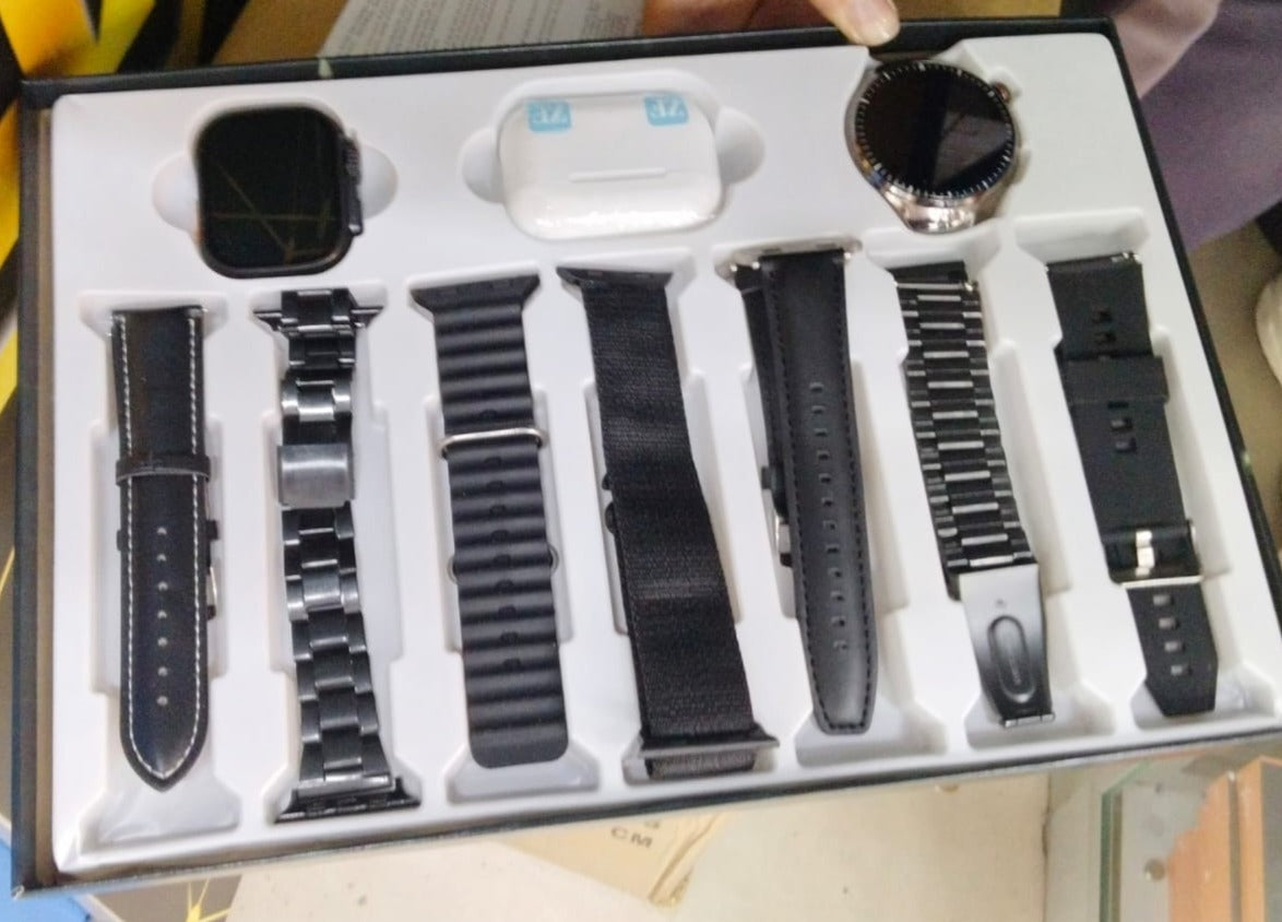 😱🟢COMBO i80 10 EN 1 *2 SMARTWATCH* - 1 ULTRA + 1 REDONDO🧑🎄PRECIO PROMOCION: