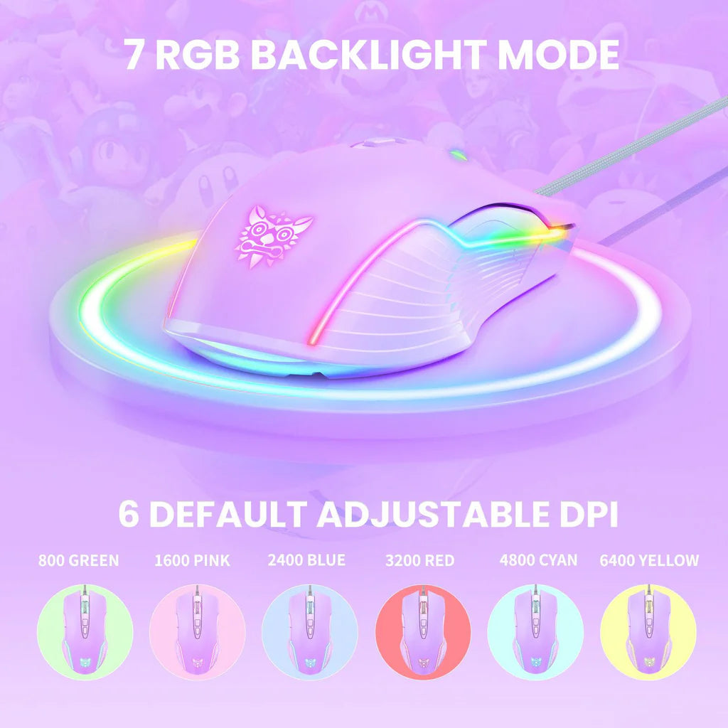 Mouse con cable y LED de colores cambiantes ONIKUMA CW905