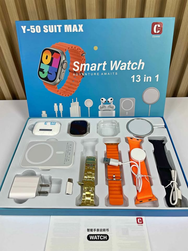 🔥COMBO SMARTWACH 13 EN 1 Y-50 ⭐