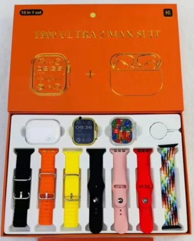 Combo de Reloj T900 Ultra 2 Max 7 Correas