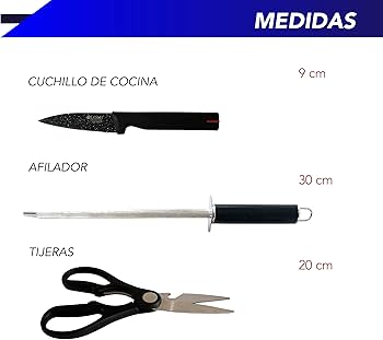 Set de cuchillos x8 con base giratoria