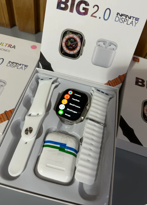 SÚPER COMBO SMART WATCH I8 ULTRA + AUDÍFONOS BLUETOOTH ⭐PRECIO : $75.000!😱!
