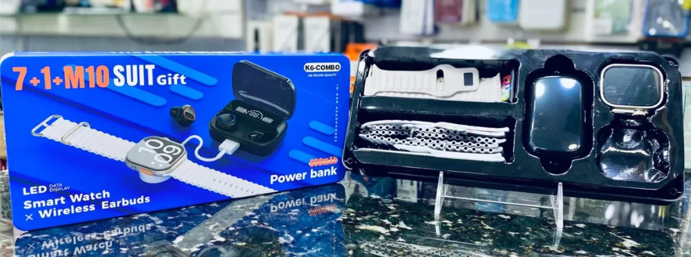 Combo k6 Smartwatch Serie 9 Ultra Kit Con 7 Correas + Auriculares M10 Plus 🚀