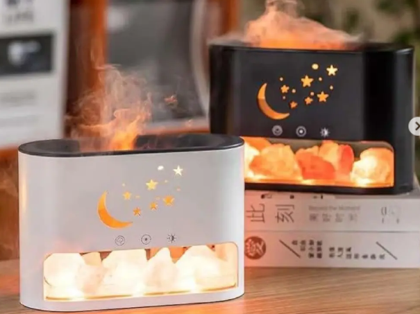 Humidificador Con Piedras Luz Led