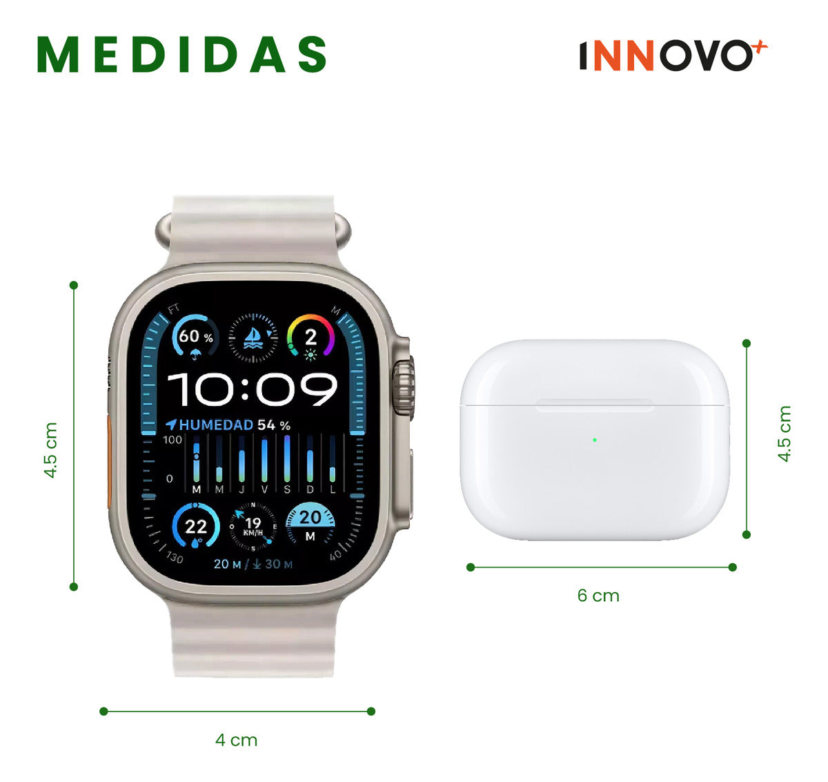 🔥Combo K12: Smartwatch + Audífonos + Diadema Bluetooth + 7 Correas Intercambiables