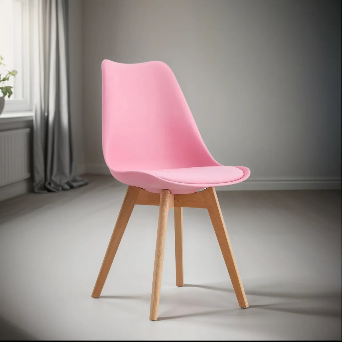 Silla Eames Con Asiento Acolchado