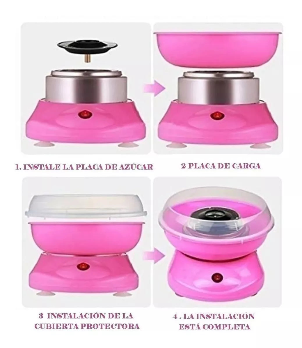 Máquina Algodón De Azúcar Eléctrica Cotton Candy Maker