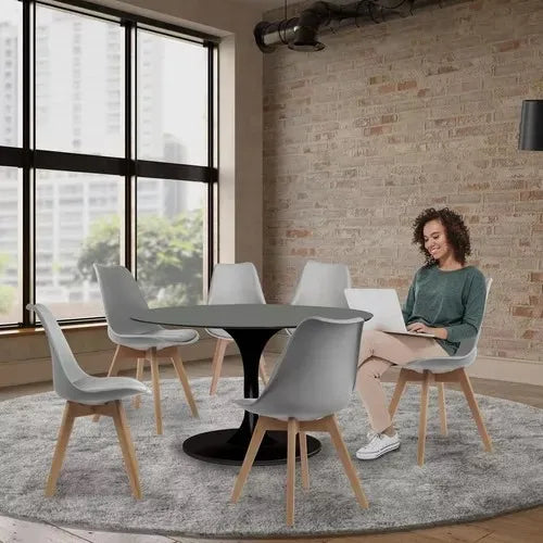 Silla Eames Con Asiento Acolchado