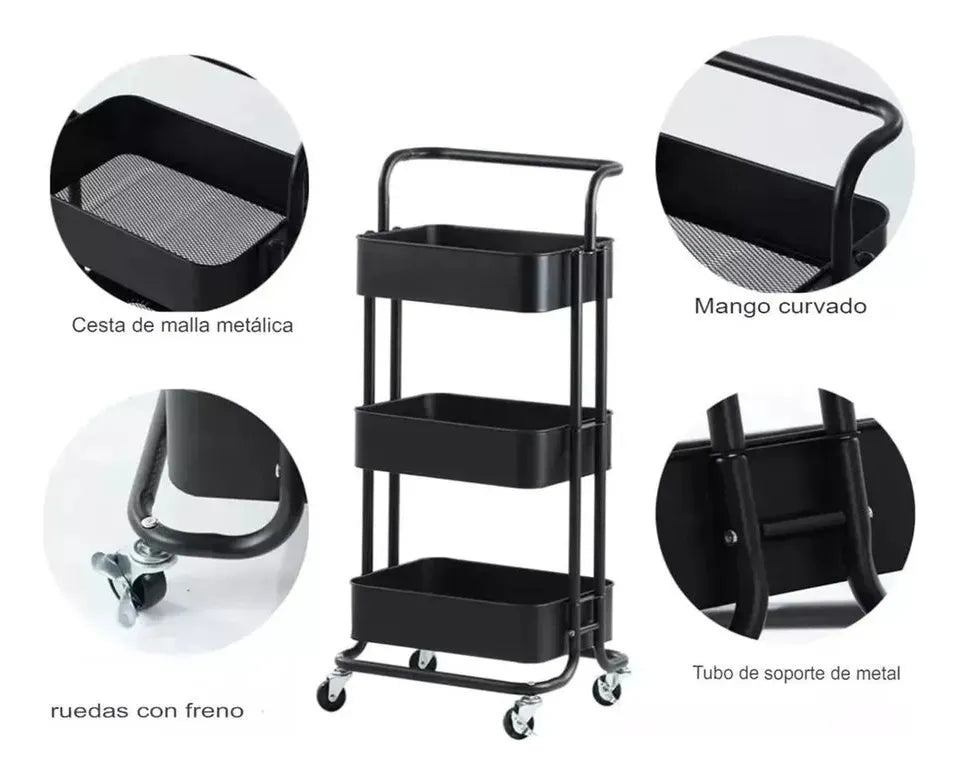 CARRITO ORGANIZADOR 3 NIVELES