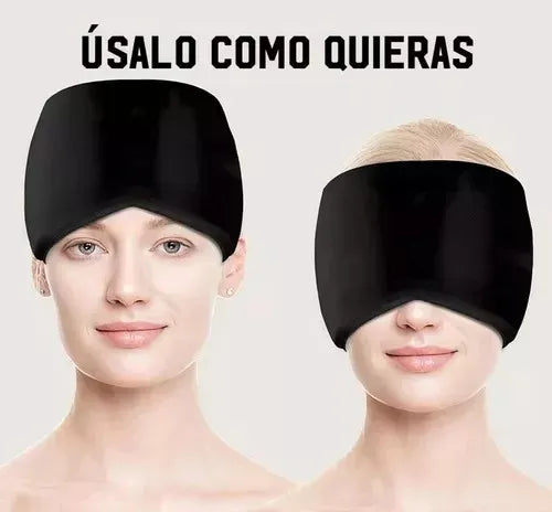 Gorro Para Migraña Compresa De Gel Frío Para Ojos