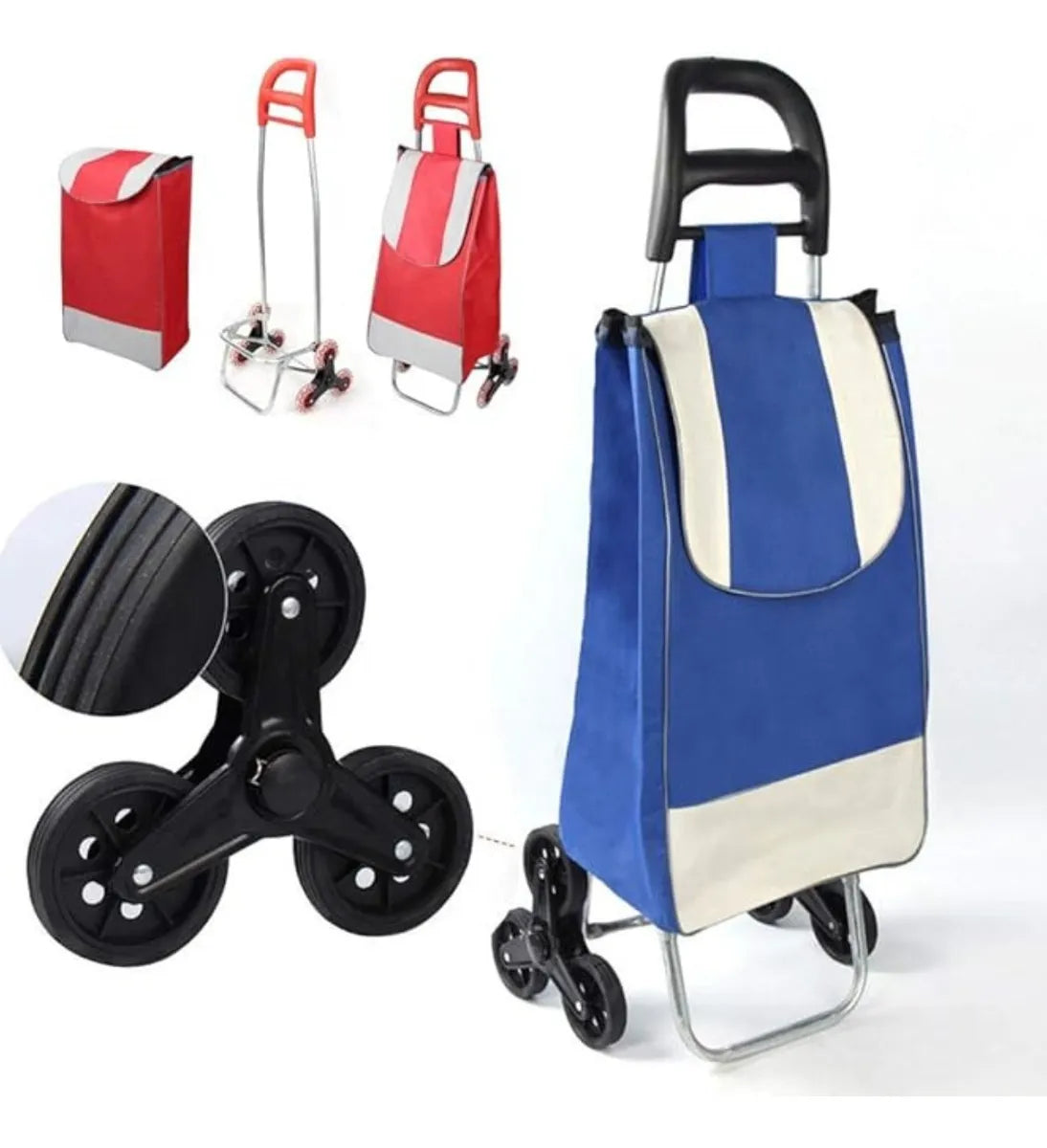 CARRO DE MERCADO PLEGABLE CON RUEDAS