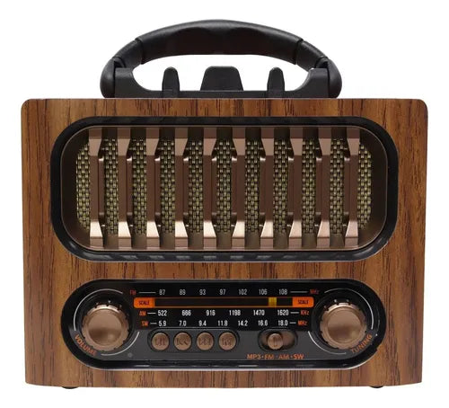 RADIO VINTAGE MADERA AM FM BLUETOOTH