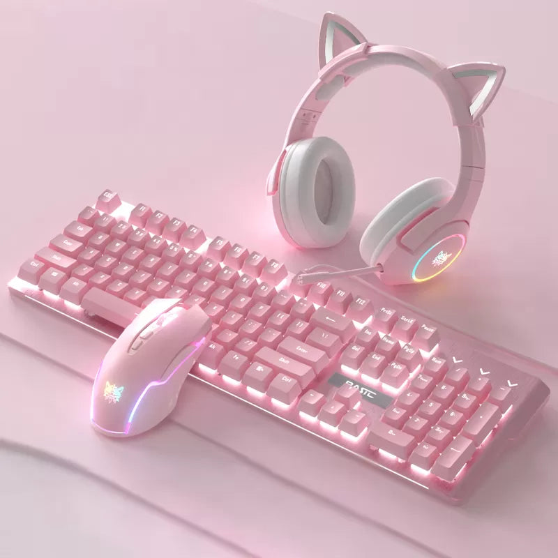 Combo Completo Computador Set Up Onikuma (teclado+mouse+diadema+base+mspad)
