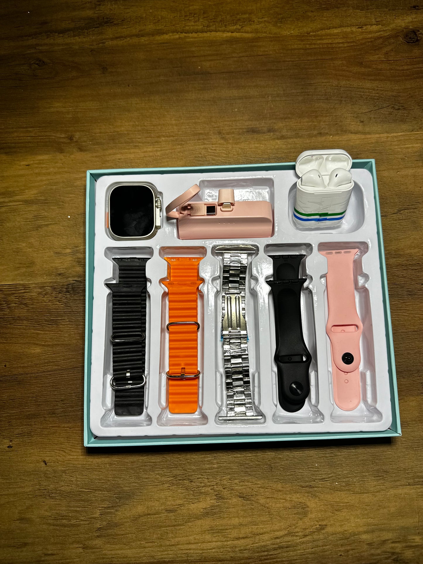 COMBO SMARTWATCH + POWERBANK+ AUDIFONOS 8 EN 1 RM23 😎