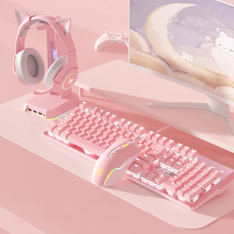 Combo Completo Computador Set Up Onikuma (teclado+mouse+diadema+base+mspad)