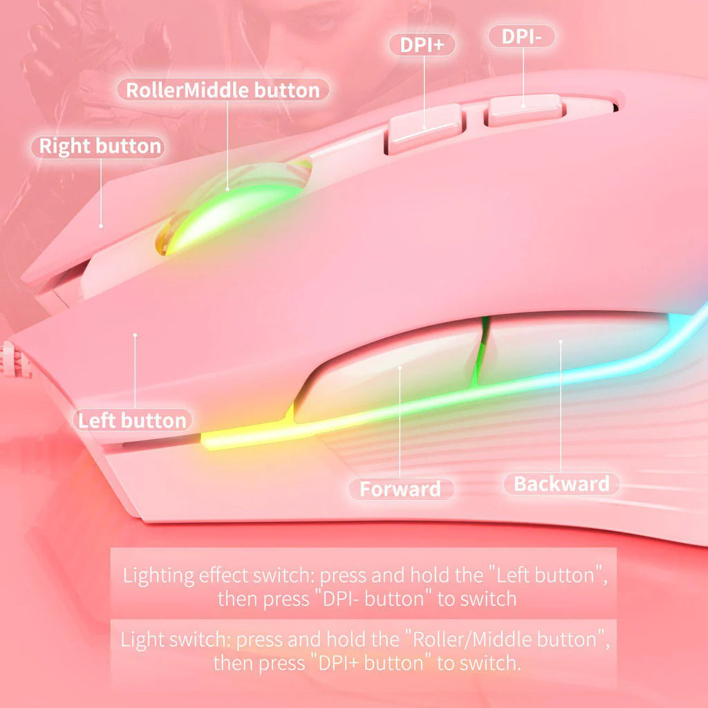 Mouse con cable y LED de colores cambiantes ONIKUMA CW905