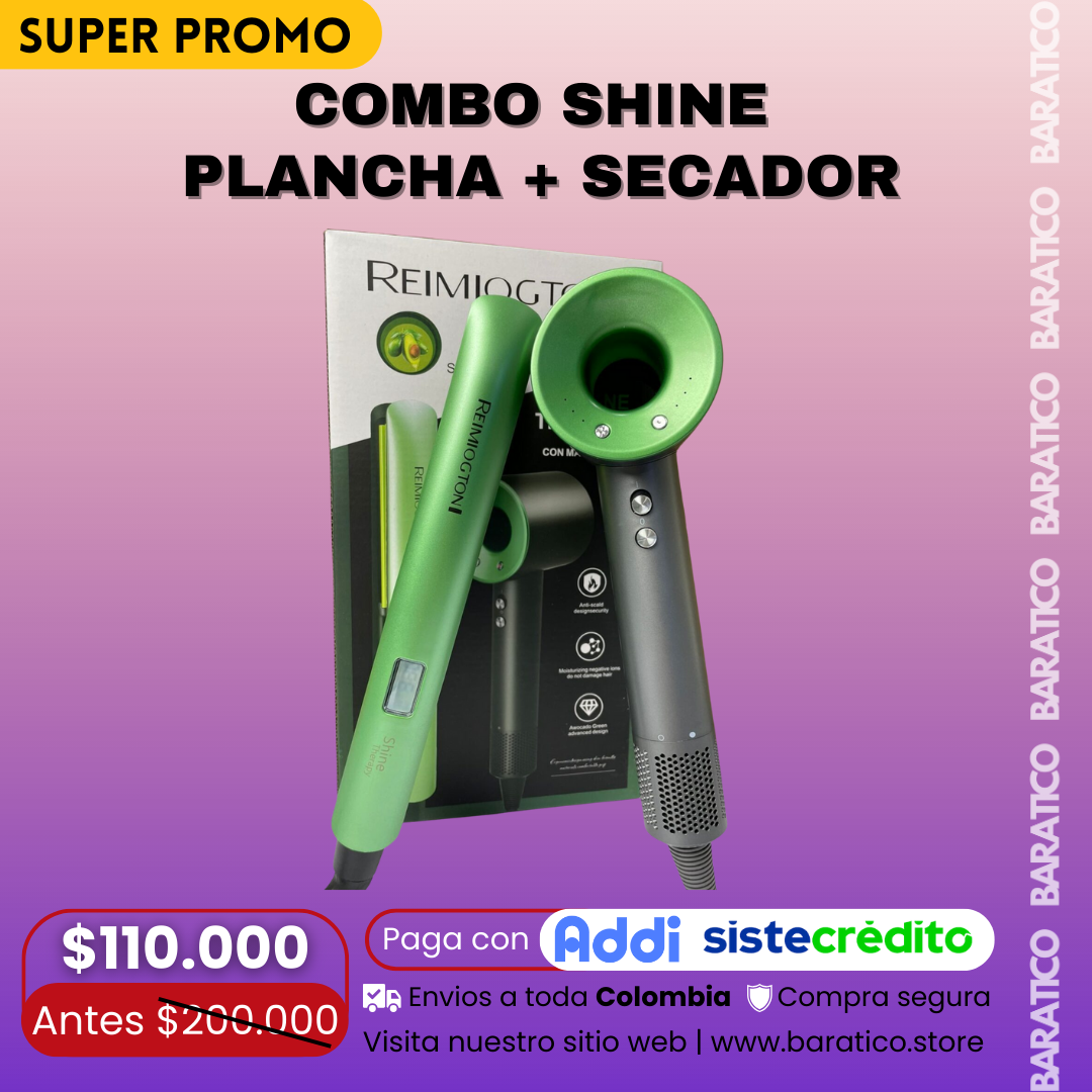COMBO SHINE PLANCHA + SECADOR