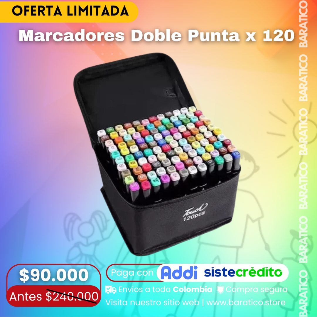 MARCADORES DOBLE PUNTA PROMOCION!! 😱