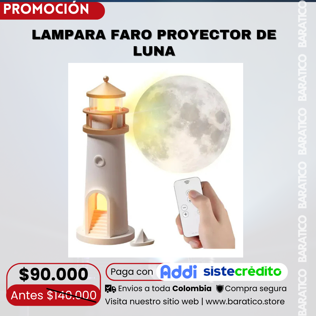 LAMPARA FARO PROYECTOR DE LUNA