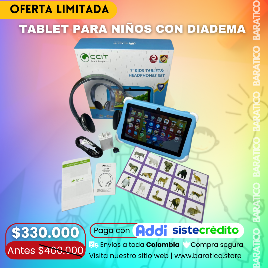 TABLET PARA NIÑOS CON DIADEMA