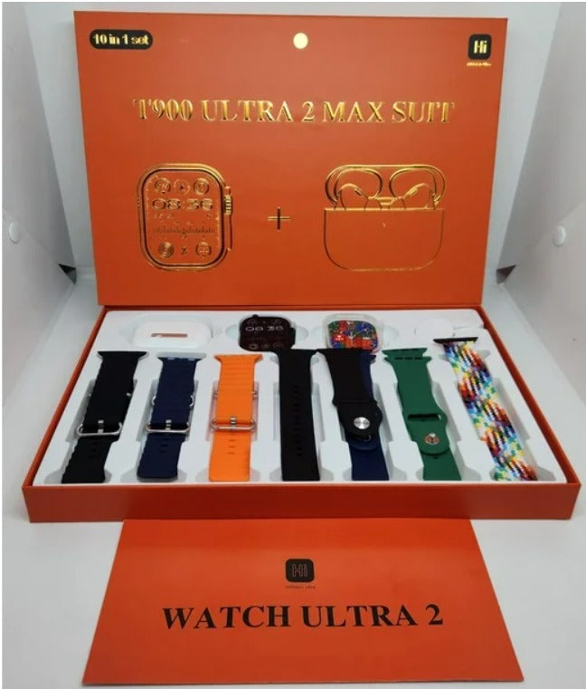 Combo de Reloj T900 Ultra 2 Max 7 Correas