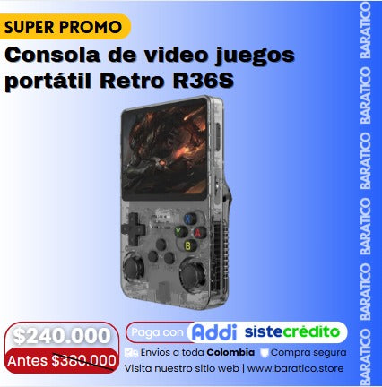 Consola de video juegos portátil Retro R36S Game Master