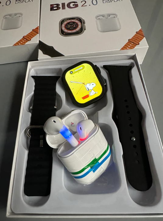 SÚPER COMBO SMART WATCH I8 ULTRA + AUDÍFONOS BLUETOOTH ⭐PRECIO : $75.000!😱!