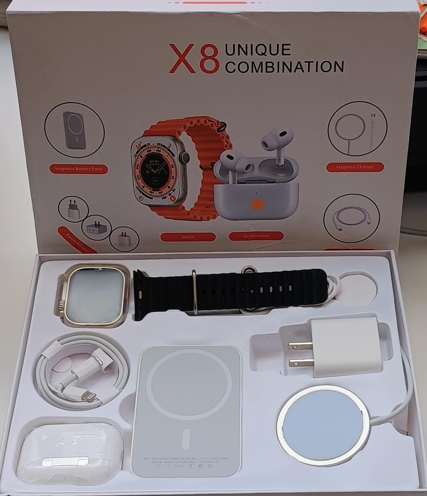 Combo SmartWatch X8 4 EN 1