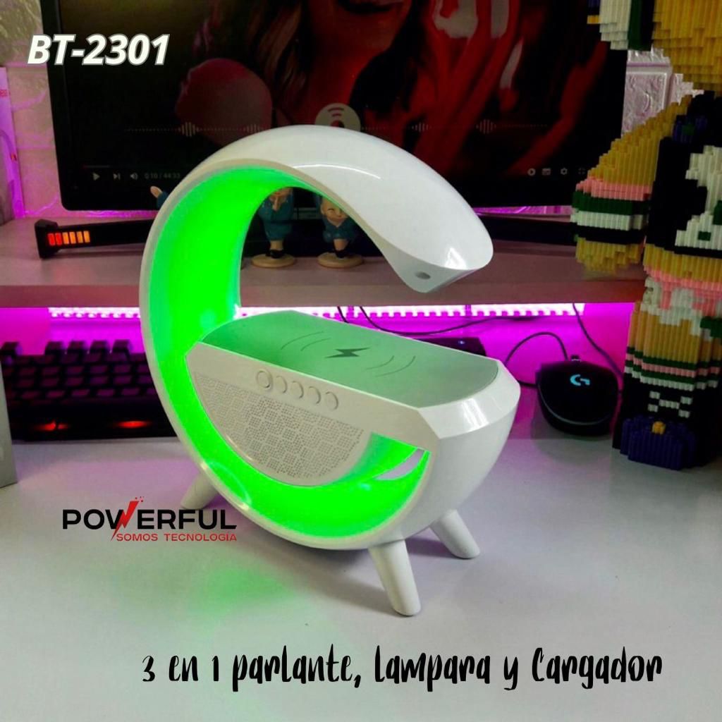 Lámpara G Escritorio, Altavoz Bluetooth, Carga Inalámbrica