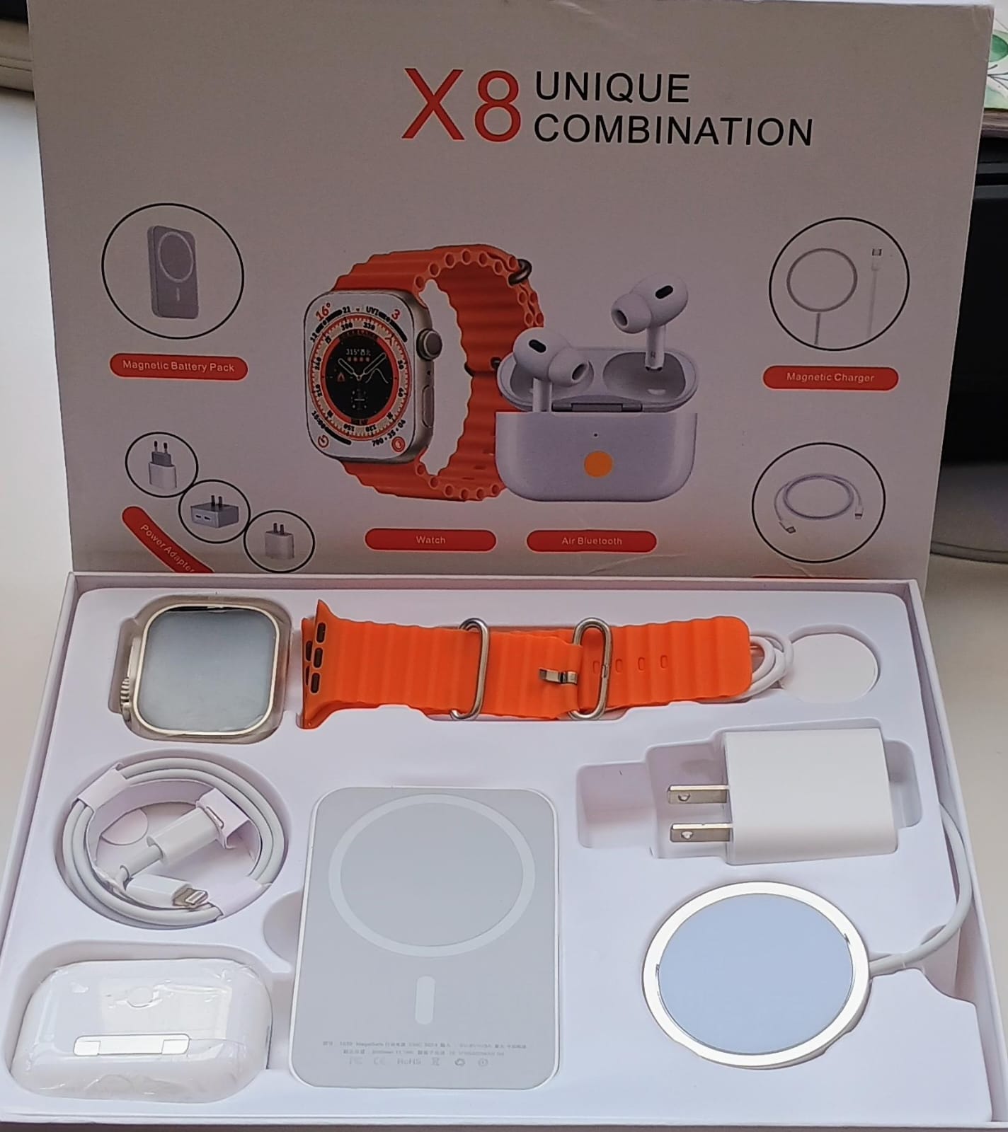 Combo SmartWatch X8 4 EN 1