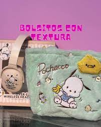 AUDIFONOS DIADEMA BLUETOOTH SANRIO + BOLSO DE PELUCHE