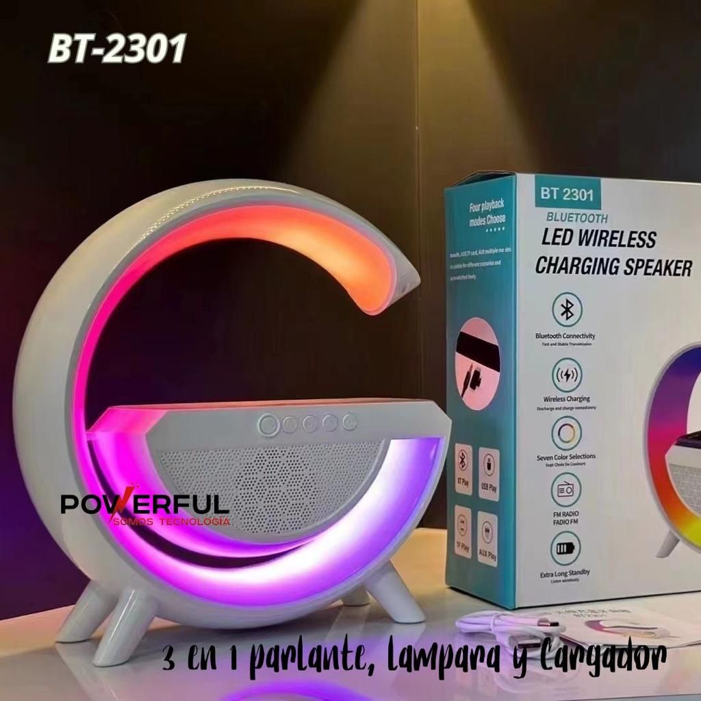Lámpara G Escritorio, Altavoz Bluetooth, Carga Inalámbrica