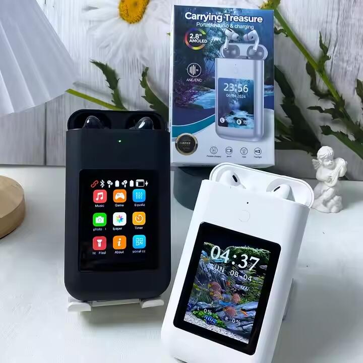 PowerBank con Pantalla Digital + Audífonos inalámbricos + Linterna