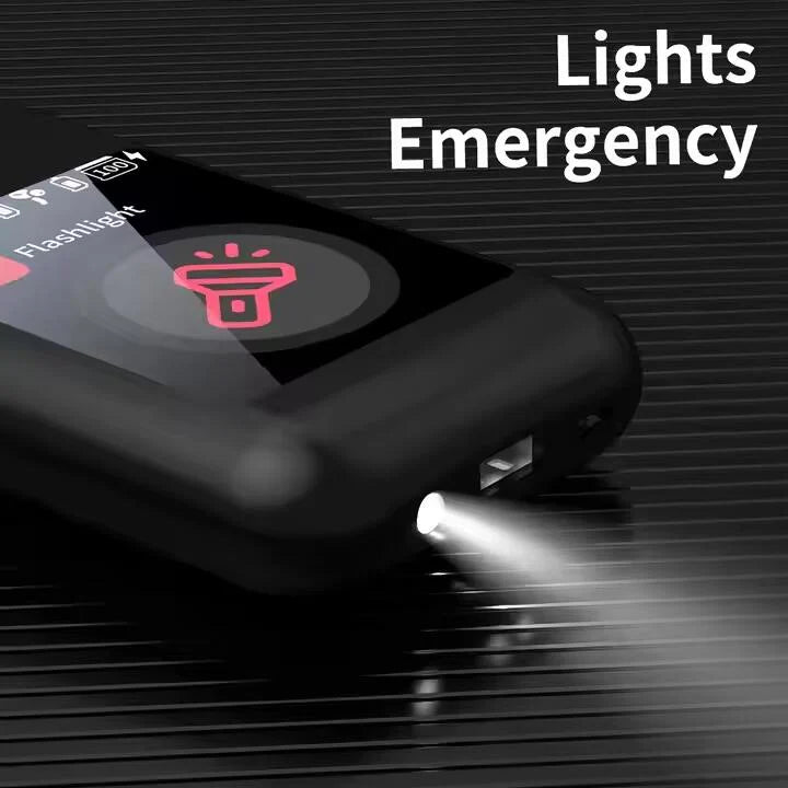 PowerBank con Pantalla Digital + Audífonos inalámbricos + Linterna