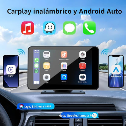 CARPLAY - PANTALLA TÁCTIL PORTÁTIL HD DE 7 PULGADAS