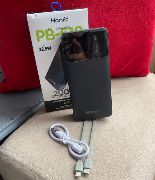 Batería Power Bank Harvic 20.000 Mah Carga Rápida