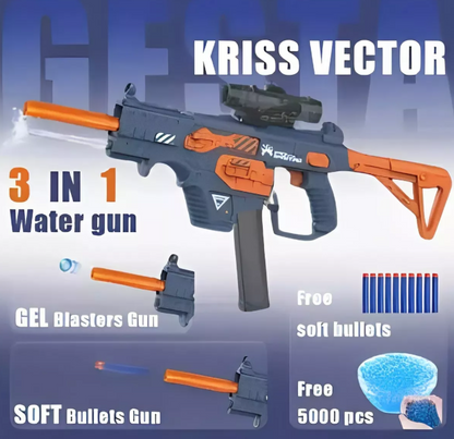 Pistola Hidrogel Dardos Agua Largo Alcance Recargable