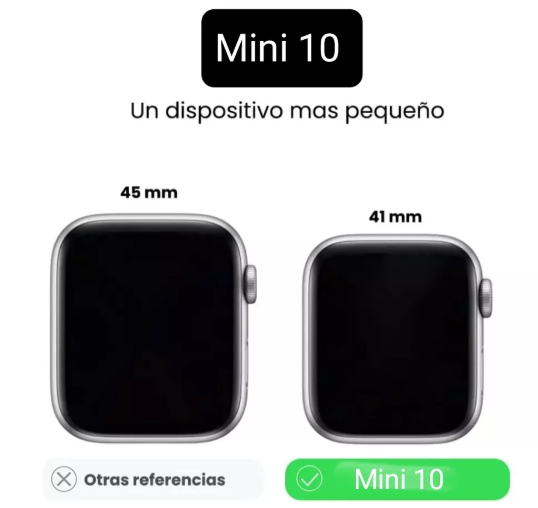 Smartwatch Mini 10 41mm 8 en 1