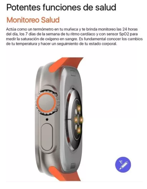 Reloj Inteligente Smartwatch Serie 8 Ultra T800