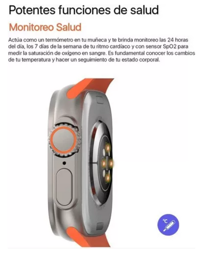 Reloj Inteligente Smartwatch Serie 8 Ultra T800