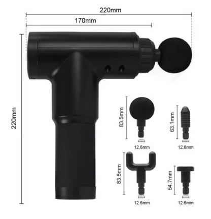 Pistola masajeadora muscular eléctrica