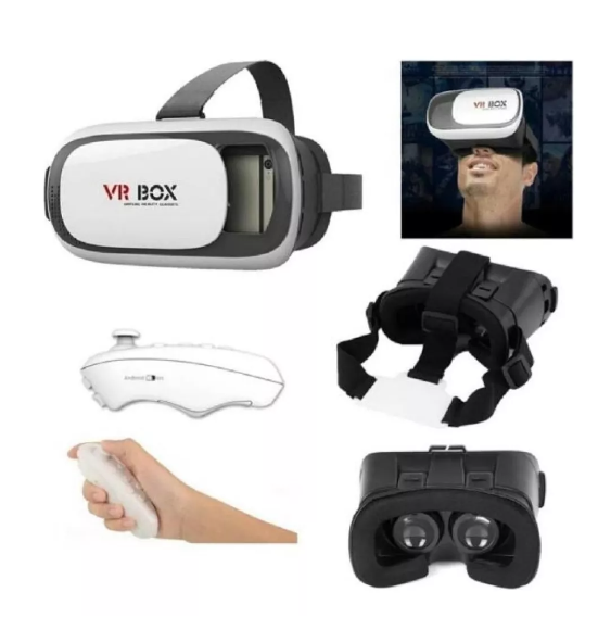 Gafas De Realidad Virtual 3d Vr Box + Control Bluetooth