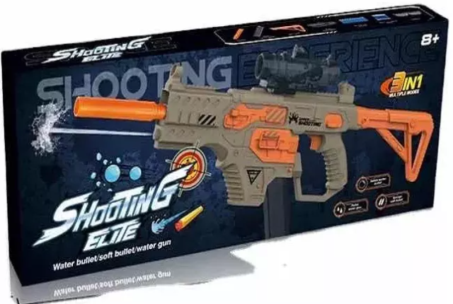 Pistola Hidrogel Dardos Agua Largo Alcance Recargable