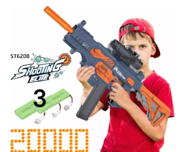 Pistola Hidrogel Dardos Agua Largo Alcance Recargable