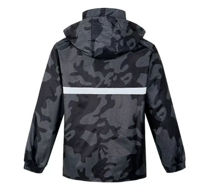 Impermeable Moto Camuflado Sudadera Reflectivo 2 Piezas