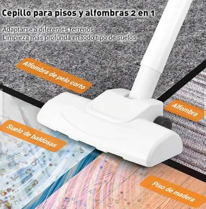 Aspiradora Inalámbrica 3 En 1 Con Filtro Reutilizable
