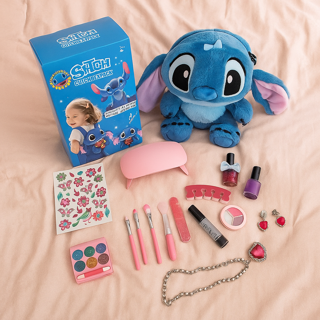COMBO BELLEZA CON BOLSO DE STITCH 💙